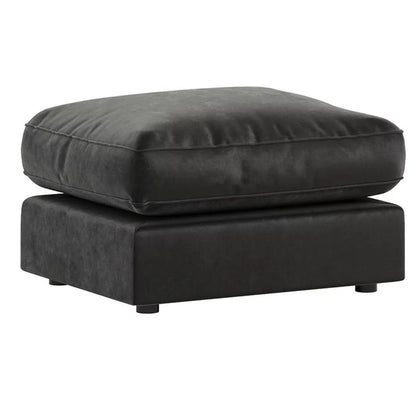 Bracknell Plush Black Velvet Corner Sofa - Left and Right Arm