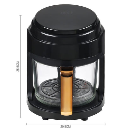 Small 2.2L White/Black Visible Basket Air Fryer