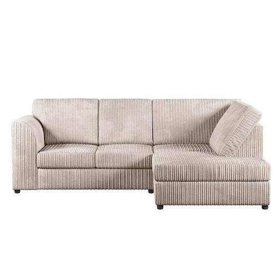 Sofa narożna Blake Full Back Cream Jumbo Cord - podłokietnik lewy i prawy - dostępna w innych kolorach