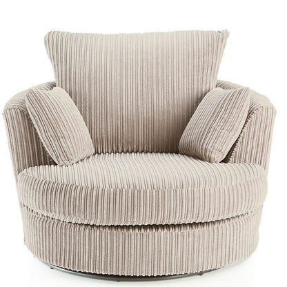 Sofa narożna Blake Full Back Chocolate Jumbo Cord - lewy i prawy podłokietnik - dostępna w innych kolorach