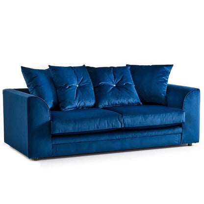 Sorretto Mink Velvet Fabric Corner Sofa - Left and Right Arm