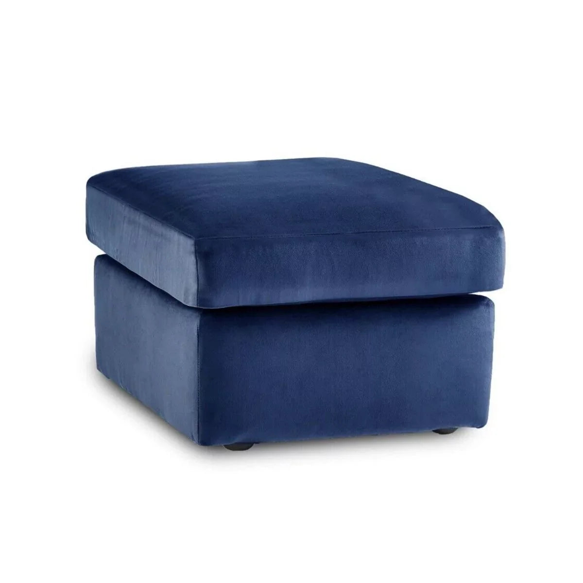 Sorretto Blue Velvet Fabric Corner Sofa - Right and Left Arm