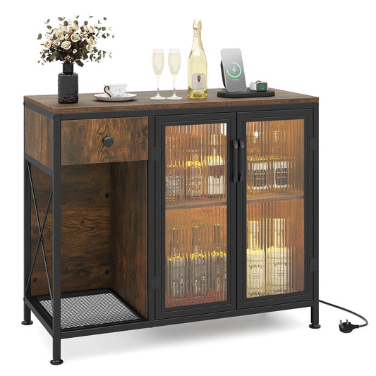 Buffet Sideboard in Rustic Brown