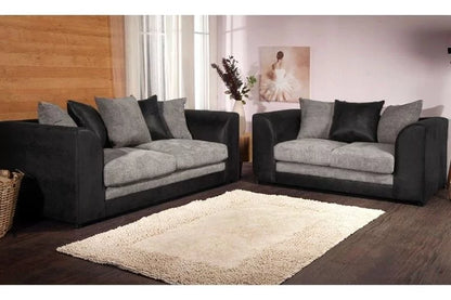 Benson Corner Sofa - Black and Grey