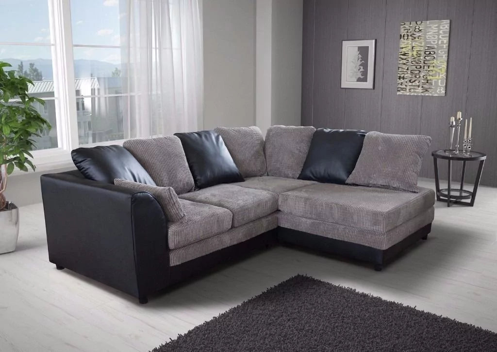 Benson Corner Sofa - Brown and Beige