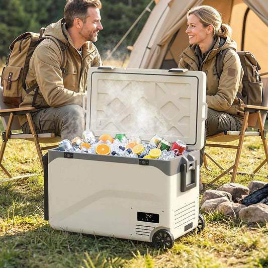 Outsunny 42.5L Compressor Car Fridge Freezer, Camping Refrigerator with App Control, 20â-20â