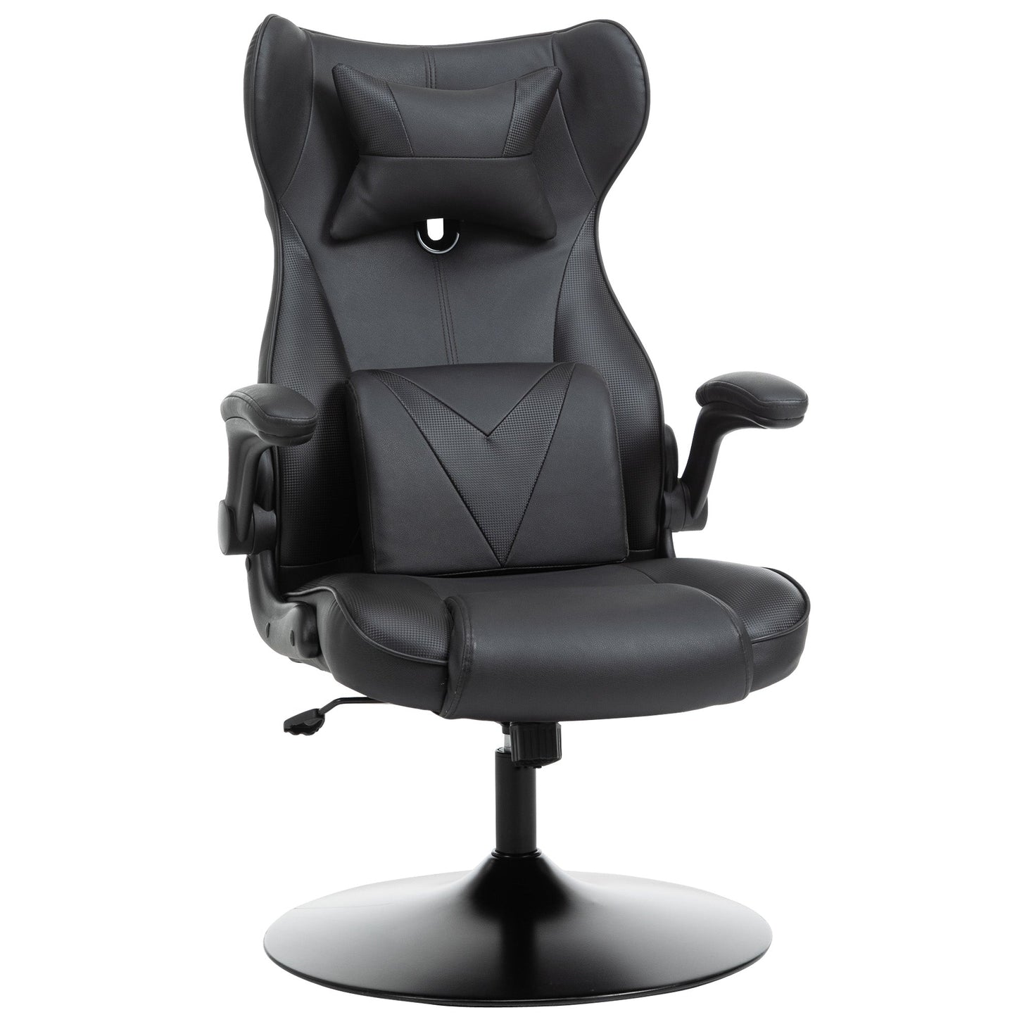 Vinsetto Swivel Rocker Gaming Chair Office Chair with Pedestal Base, Armrest, Headrest