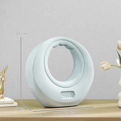 SPORTNOW 6kg Kettlebell, Kettle Bell with Wide Handle for Home Gym, Weight Lifting, Strength Training, Light Grey