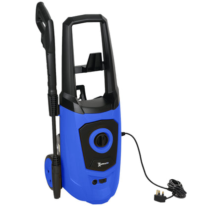 DURHAND High Pressure Washer, 150 Bar Pressure, 510 L/h Flow, 1800W, High-Performance Portable Power Jet Wash Cleaner, Blue