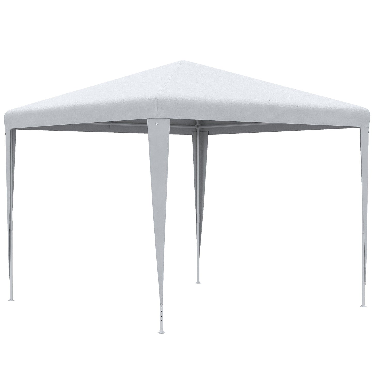 Outsunny 2.7m x 2.7m Garden Gazebo Marquee Party Tent Wedding Canopy Outdoor(White)