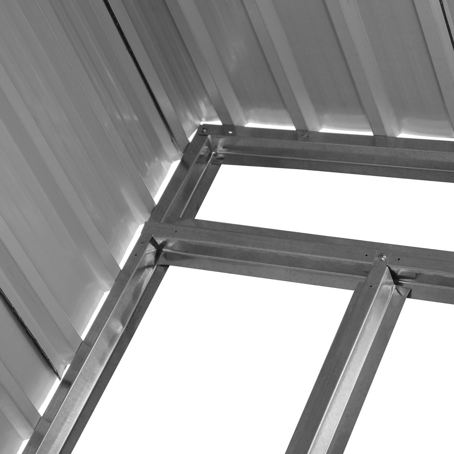Outsunny 7 x 4ft Outdoor Garden Metal Storage Shed, Skrzynia na narzędzia do ogrodu, patio i trawnika, jasnozielona