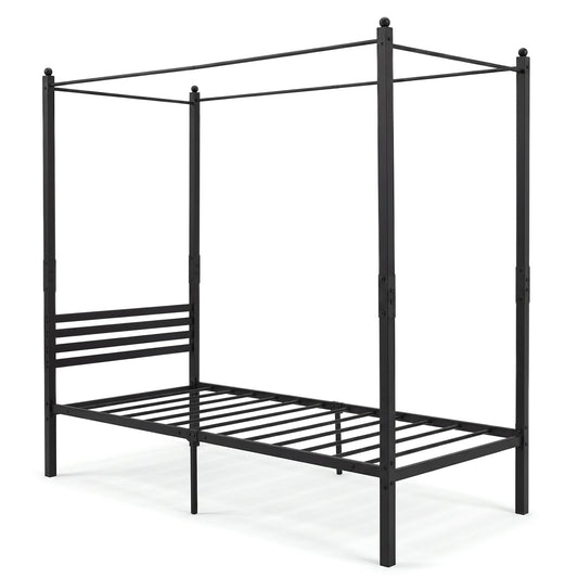 Canopy Bed Frame in Black