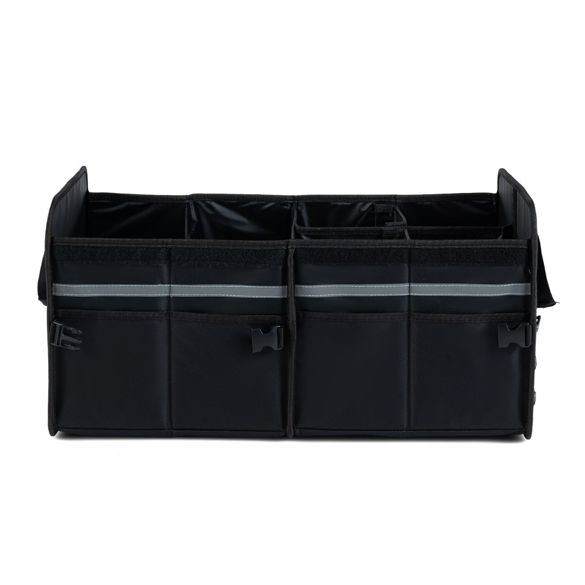 Car Trunk Organizer with Leakproof Cooler Bag and Adjustable Securing Straps-Black
