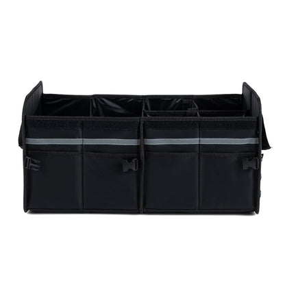 Car Trunk Organizer with Leakproof Cooler Bag and Adjustable Securing Straps-Black