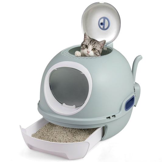 Cat Litter Box in Blue