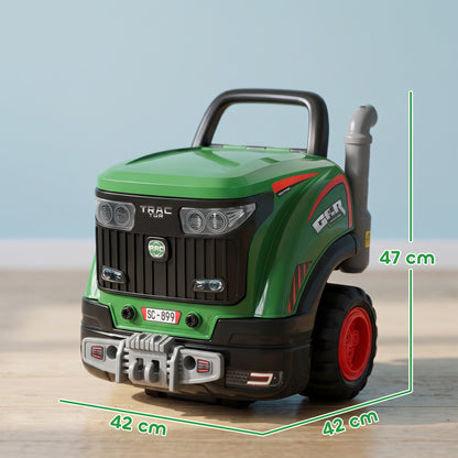 AIYAPLAY Kids Truck Engine Toy, Toy Steering Wheel with Spray, Lights and Sounds, Educational Gifts for 3-6 Years, Green