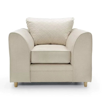 Chic Velvet Armchair - Cream