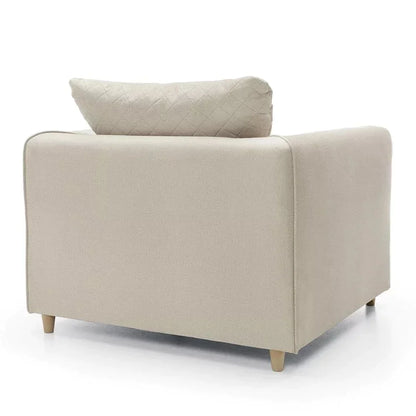 Chic Velvet Armchair - Cream