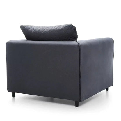 Chic Velvet Armchair - Dark Grey