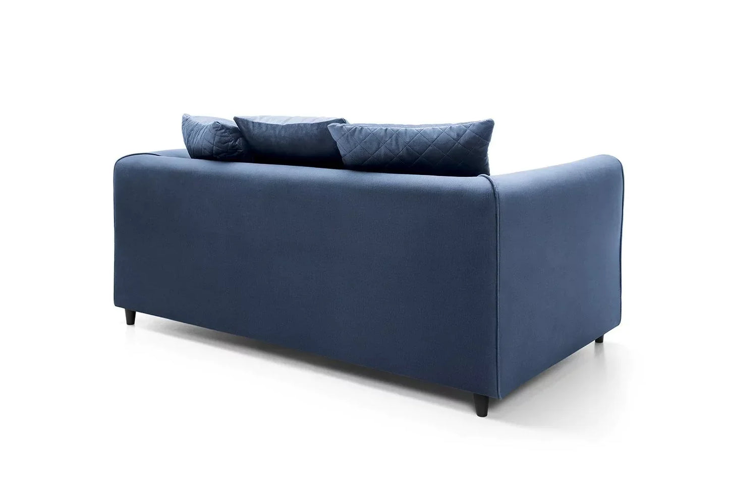 Chic Velvet 2 Seater Sofa - Dark Blue