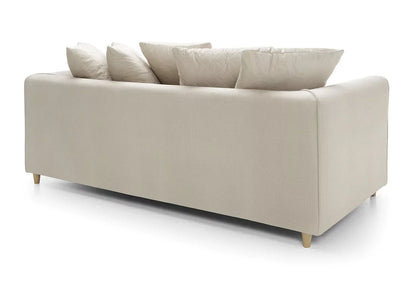 Chic Velvet 3 Seater Sofa - Cream