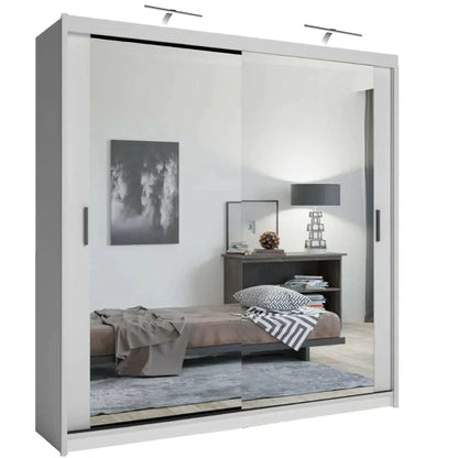 Chicago II Sliding Door Wardrobe - Black and 5 Colours 5 Sizes