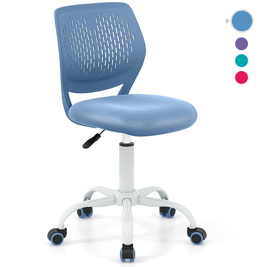 Ergonomiczne krzesło do nauki dla dzieci z regulowaną wysokością – niebieskie