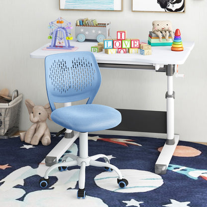Ergonomiczne krzesło do nauki dla dzieci z regulowaną wysokością – niebieskie