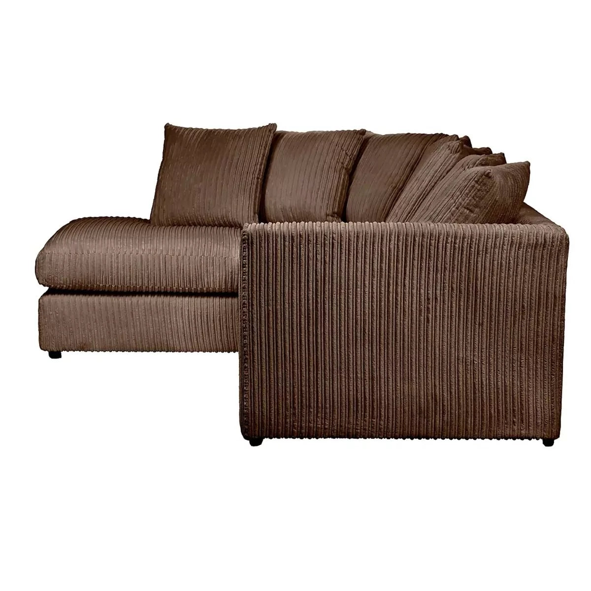 Blake Jumbo Cord Coffee Corner Sofa - Left and Right Arm