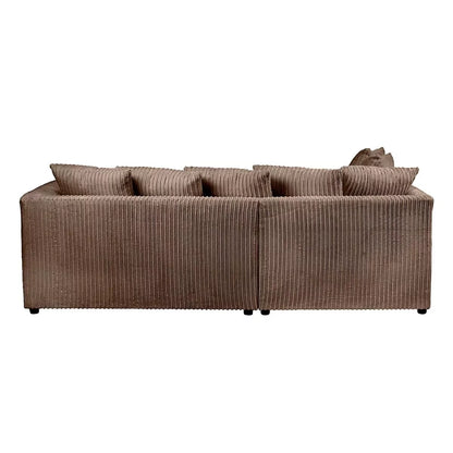 Blake Jumbo Cord Coffee Corner Sofa - Left and Right Arm