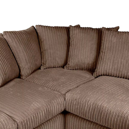 Blake Jumbo Cord Coffee Corner Sofa - Left and Right Arm