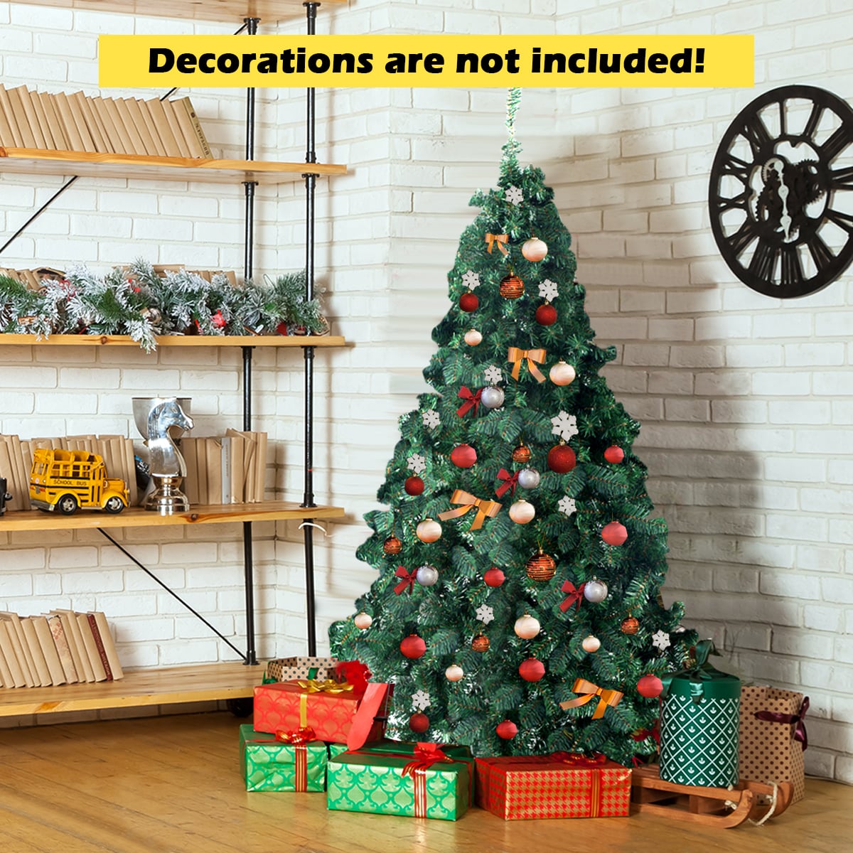 5ft (1.5m) Artificial Christmas Tree with Metal Stand
