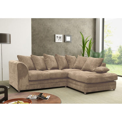 Desmond Jumbo Cord Corner Sofa - Coffee and Other Colours