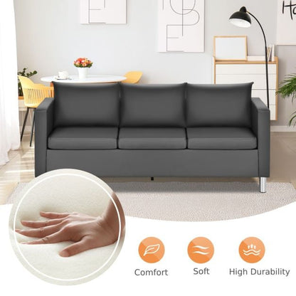 3-seater modern sofa living room sofa corner sofa couch set grey