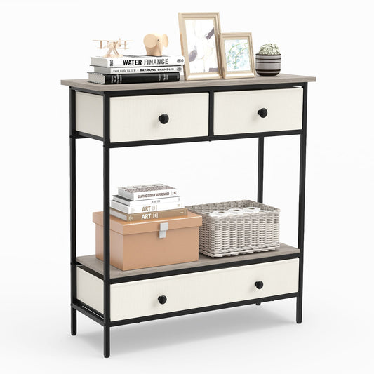 Console Table in Grey