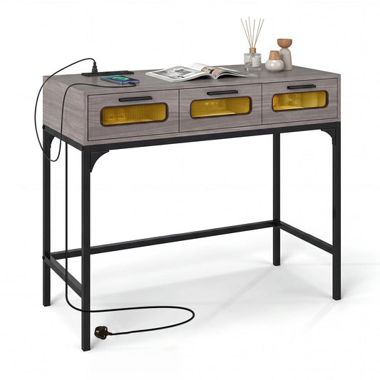 Console Table in Grey