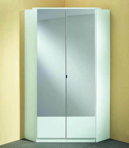 Corner Wardrobe in White