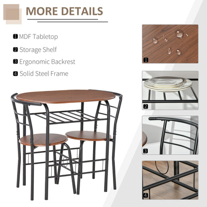 2 Person Dining Table Set 2-Seater Bar Stool and Table Set