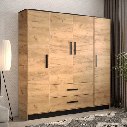 Malta III Hinged Door Wardrobe 201cm