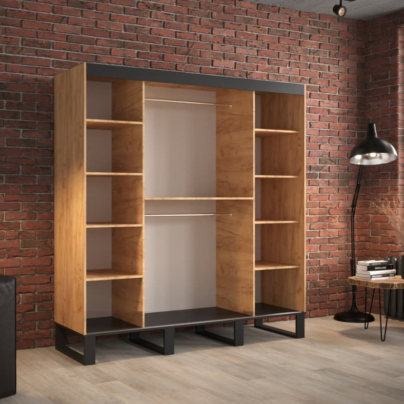 Loft Y2 Sliding Door Wardrobe 200cm