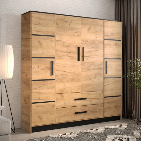 Malta I Hinged Door Wardrobe 201cm