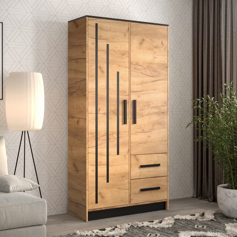 Malta V Hinged Door Wardrobe 103cm