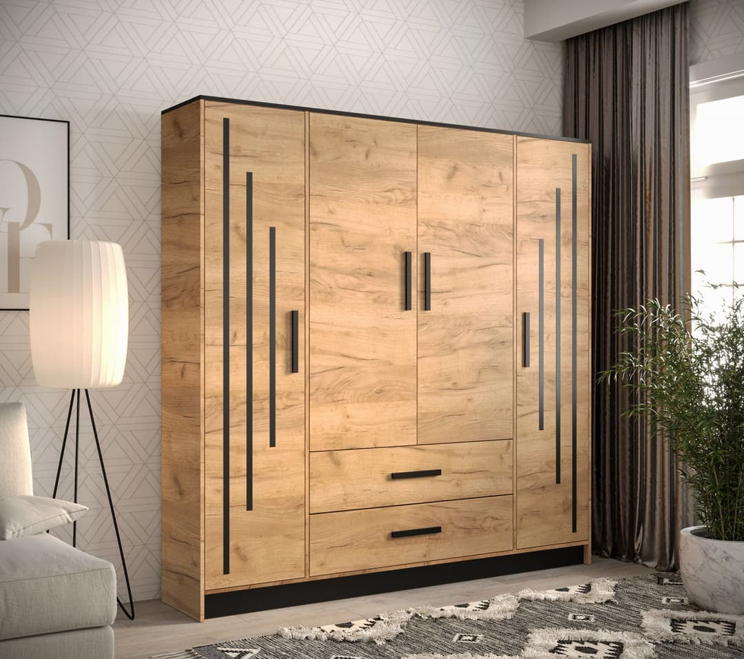 Malta V Hinged Door Wardrobe 201cm