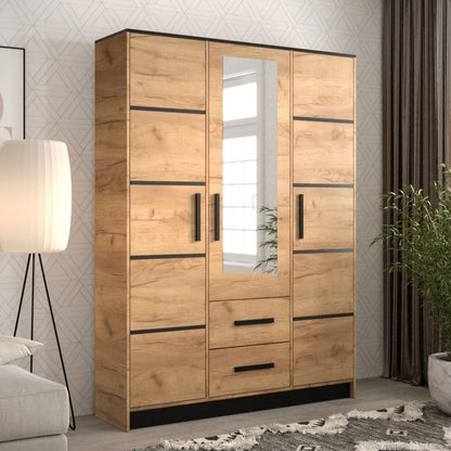 Malta Hinged Door Wardrobe 153cm