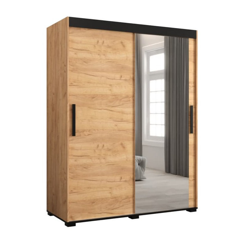 2 Door Manufactured Wood Wardrobe 150cm