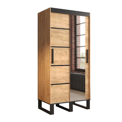 Loft V2 Sliding Door Wardrobe 100cm