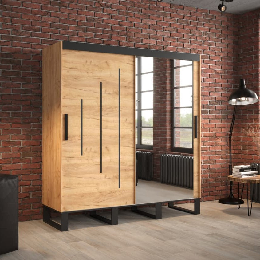 Loft Y2 Sliding Door Wardrobe 200cm