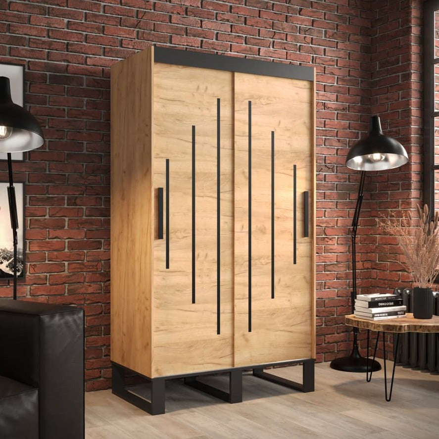 Loft Y Sliding Door Wardrobe 120cm