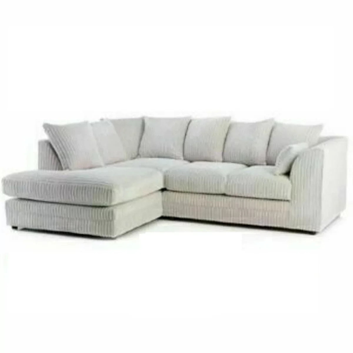 Desmond Jumbo Cord Corner Sofa - Cream and Other Colours