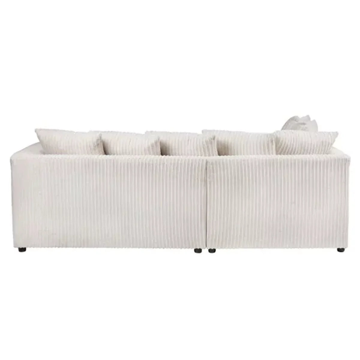 Blake Jumbo Cord Cream Corner Sofa - Right and Left Arm